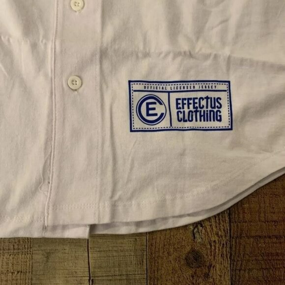 Effectus Racing Team 3 Clothing Mens Racer Bear Jersey White SM NWT Defect - Picture 6 of 6